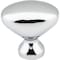 Elements 1-1/4" Overall Length Polished Chrome Oval Merryville Cabinet Knob 897L-PC - alternate 4